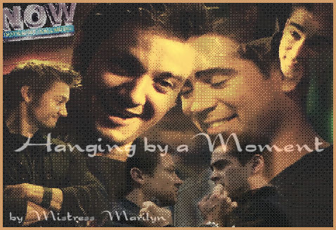 'Hanging by a Moment' banner