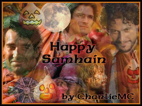 "Happy Samhain" banner