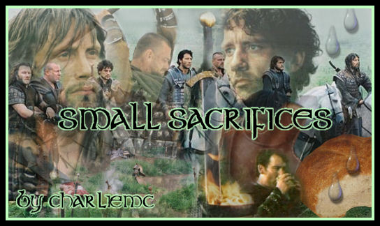 "Small Sacrifices" banner
